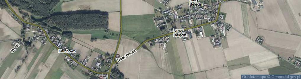 Zdjęcie satelitarne Nowy Belęcin ul.